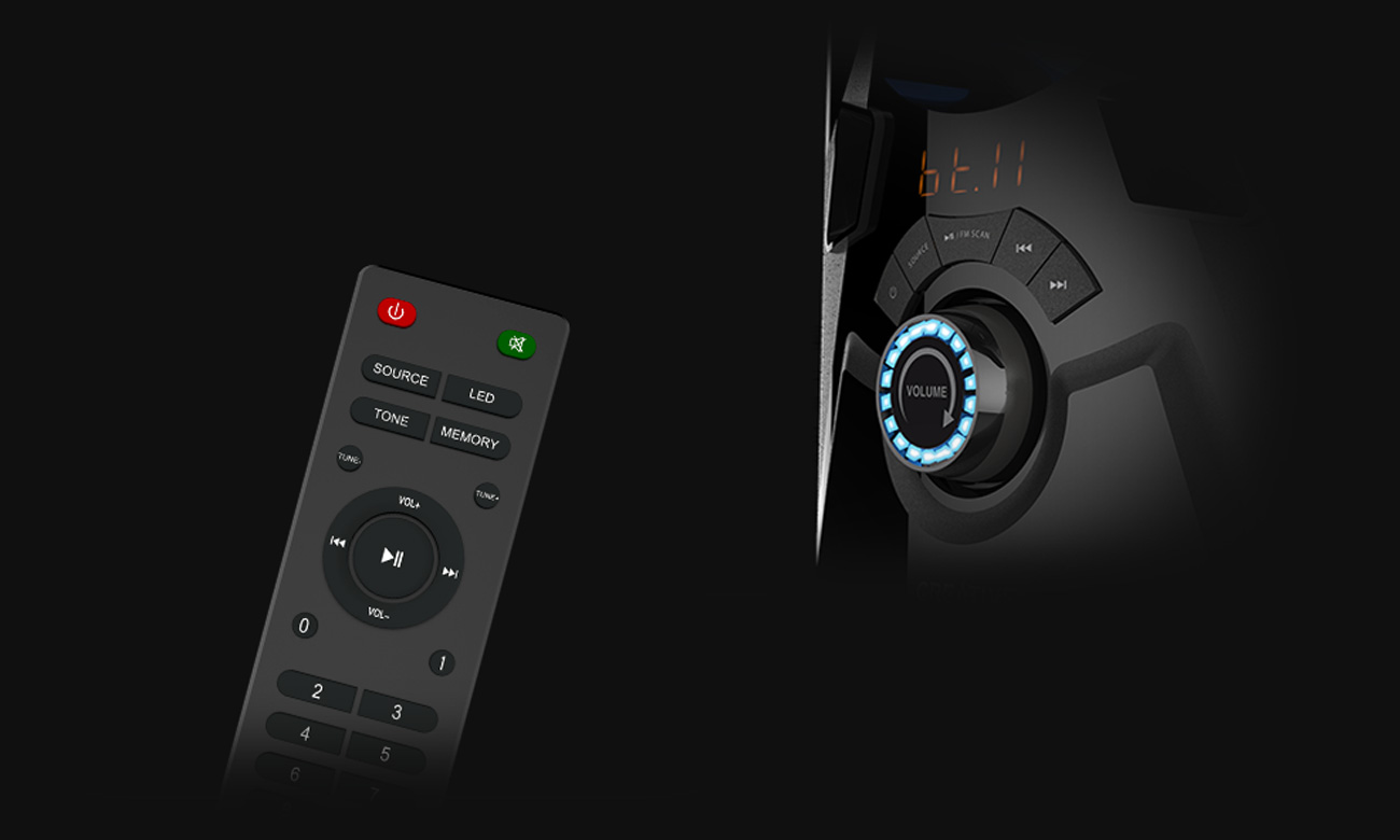 Elementy sterowania i podświetlenia