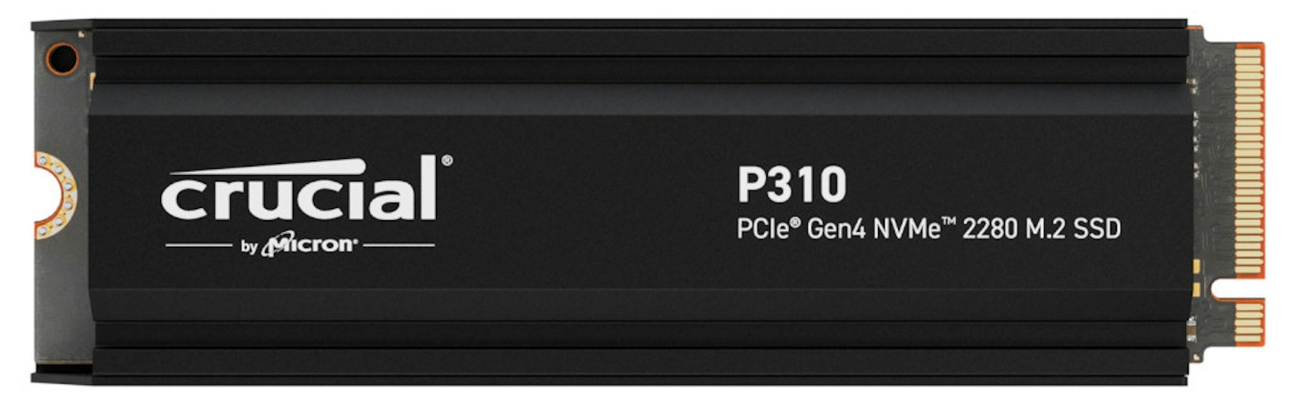 Crucial P310 Heatsink M.2 PCIe Gen4 NVMe 2 TB Festplatte