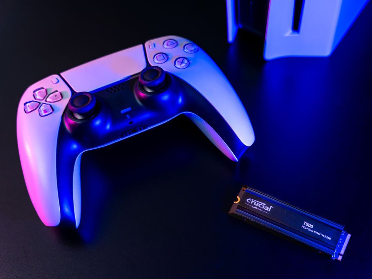 Crucial M.2 PCIe Gen4 NVMe T500 Heatsink - Lifestyle-Grafik