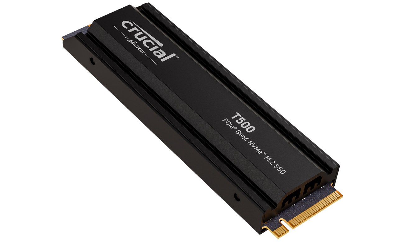 Crucial M.2 PCIe Gen4 NVMe T500 Heatsink - Allgemeine Ansicht
