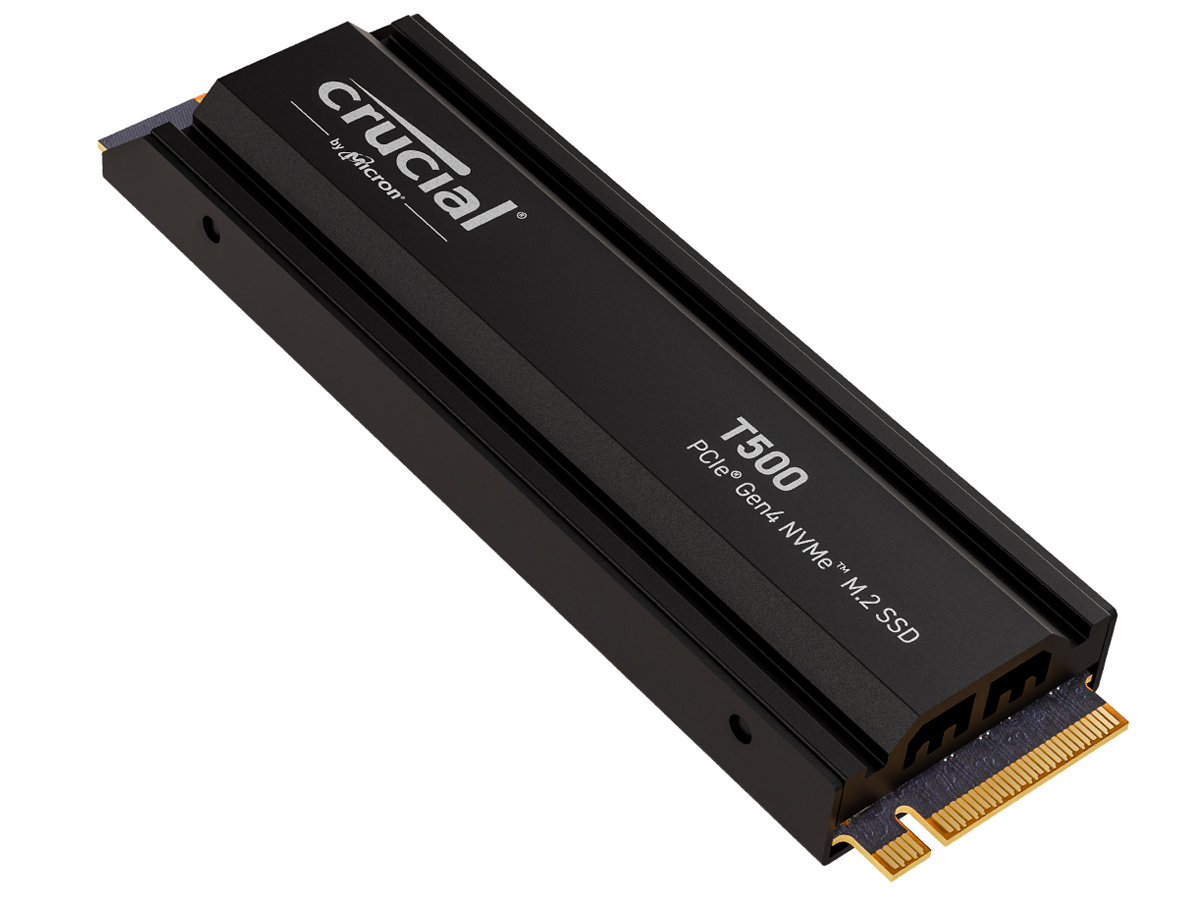 Crucial M.2 PCIe Gen4 NVMe T500 Heatsink - Allgemeine Ansicht