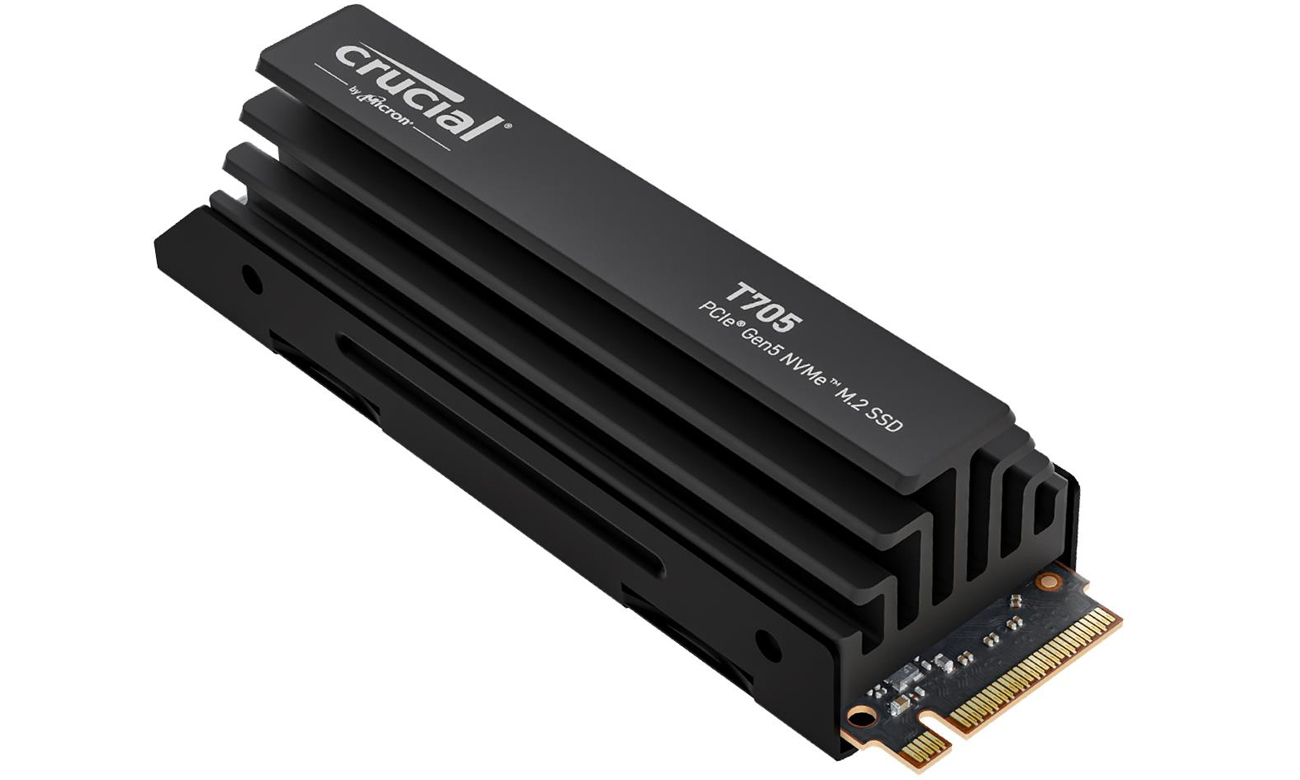 Dysk SSD M.2 Crucial T705 Heatsink PCIe Gen5 NVMe - Widok ogólny