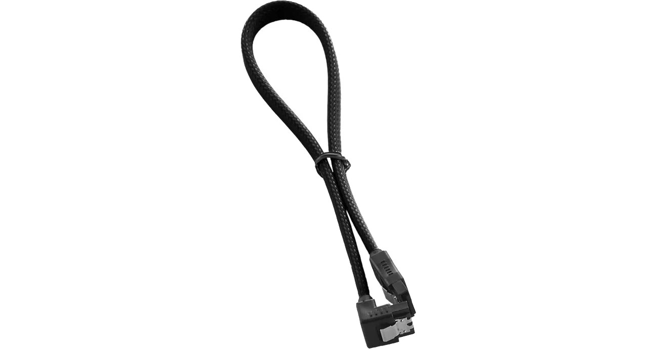 CableMod ModMesh kabel SATA 3 kątowy 30 cm czarny