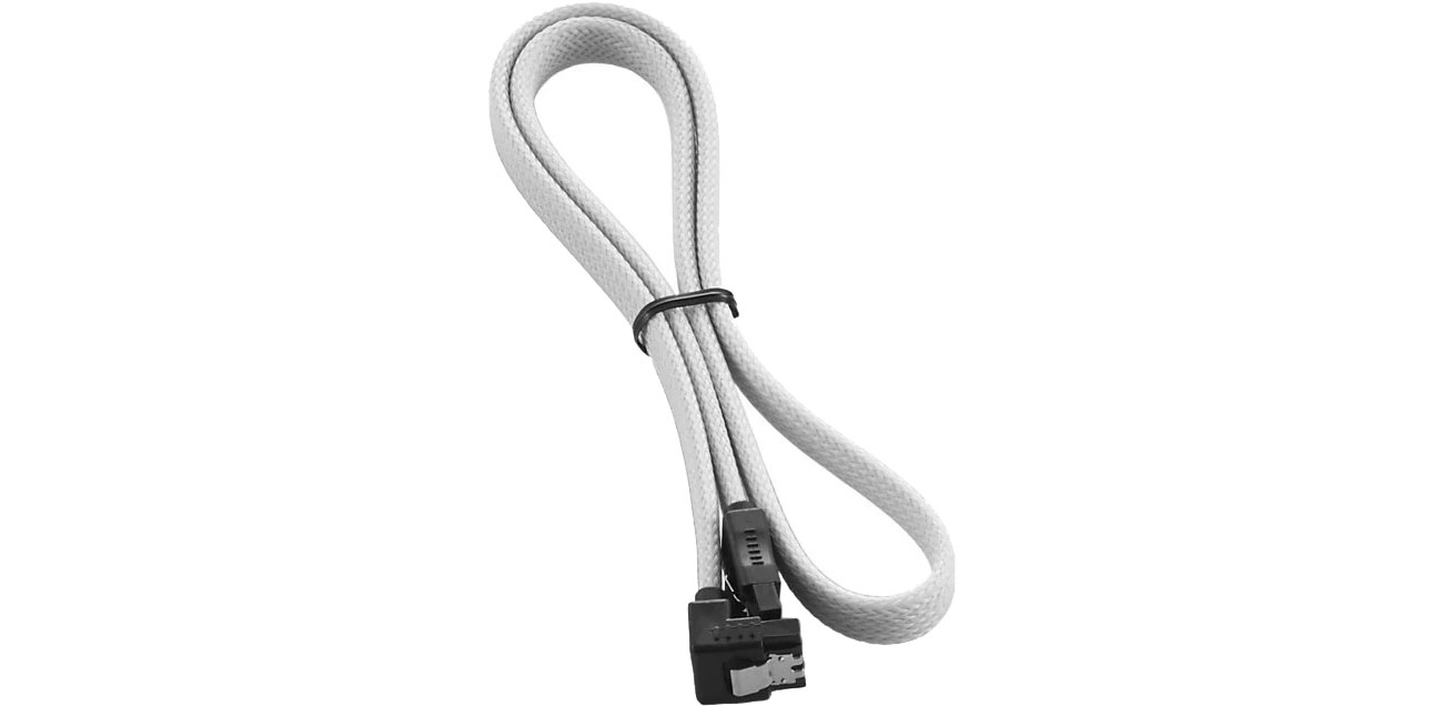 CableMod ModMesh SATA 3 Kabel, abgewinkelt, 60 cm, weiß