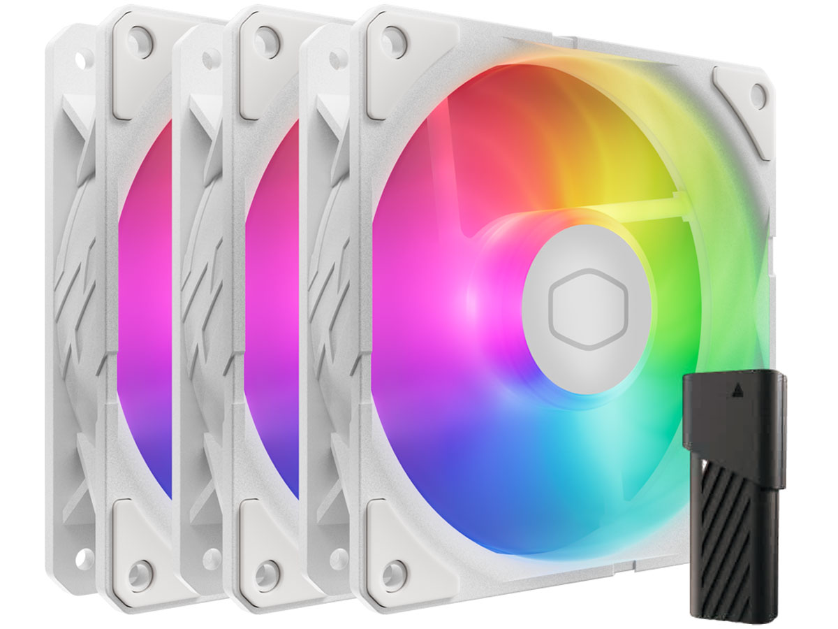 Cooler Master SickleFlow Edge 120 ARGB Weiß Triple Pack 3x120mm