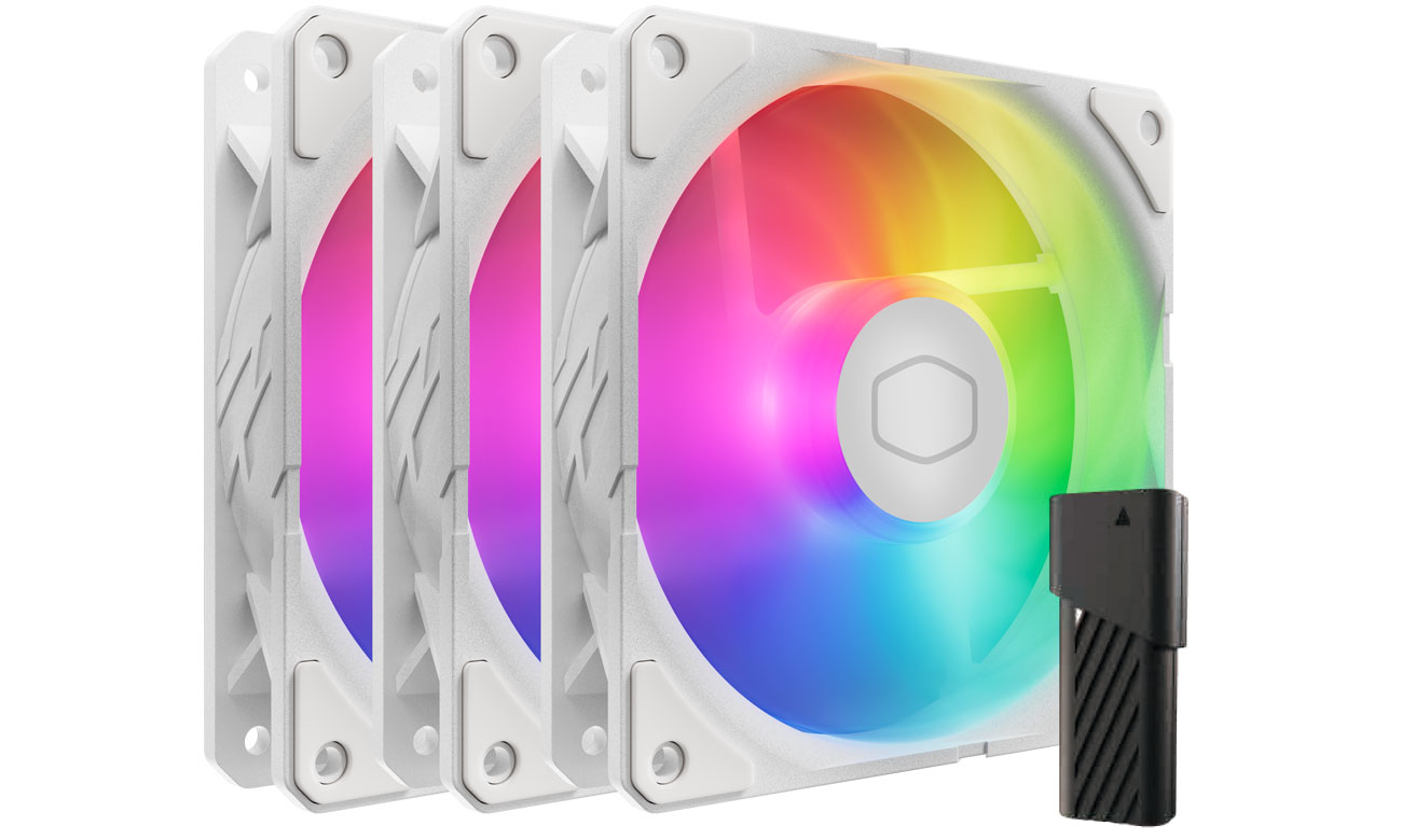 Cooler Master SickleFlow Edge 120 ARGB Weiß Triple Pack 3x120mm