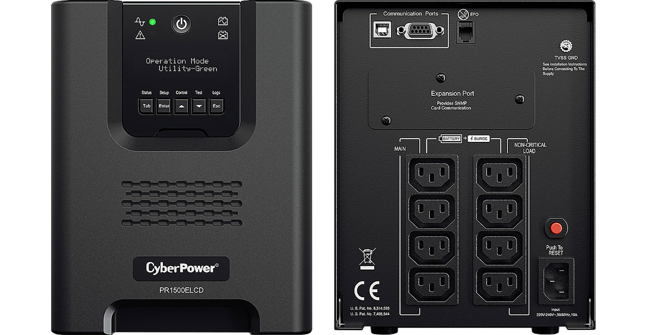 CyberPower UPS PR1500ELCD (1500VA/1350W)