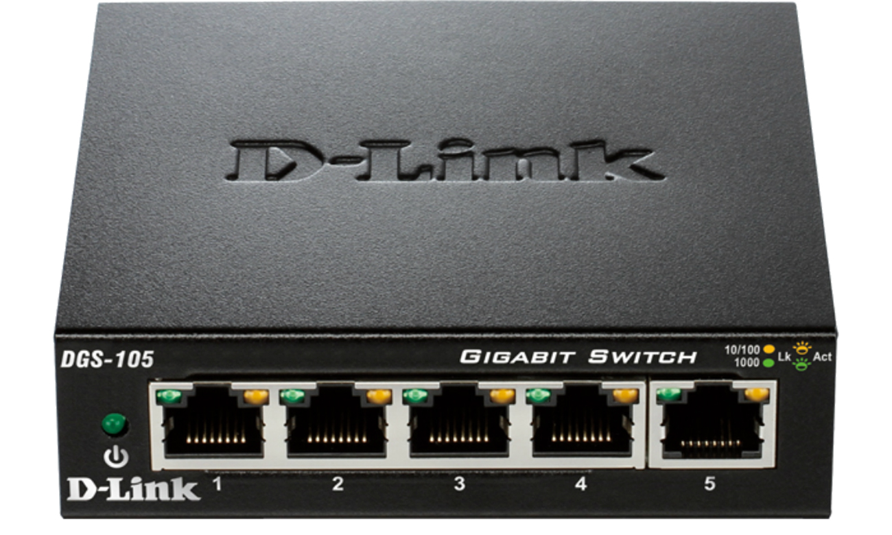 D-Link DGS-105 Frontansicht