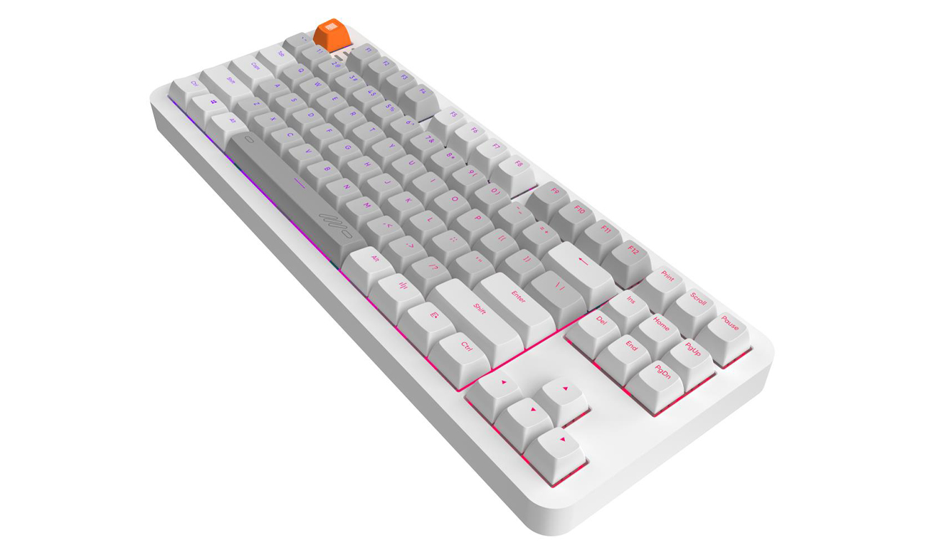 Kabelgebundene mechanische Tastatur Dark Project ALU87B Delta Wired G3MS Moonstone