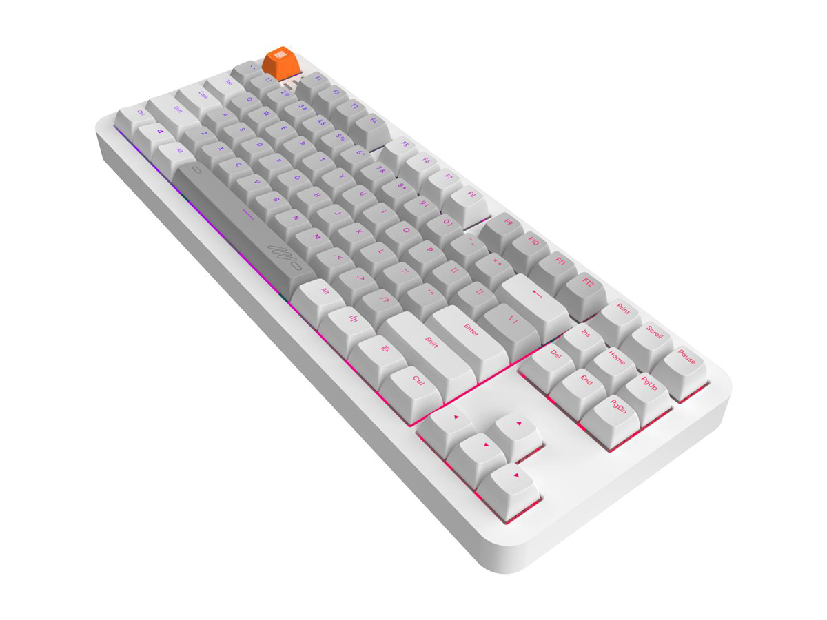 Kabelgebundene mechanische Tastatur Dark Project ALU87B Delta Wired G3MS Moonstone