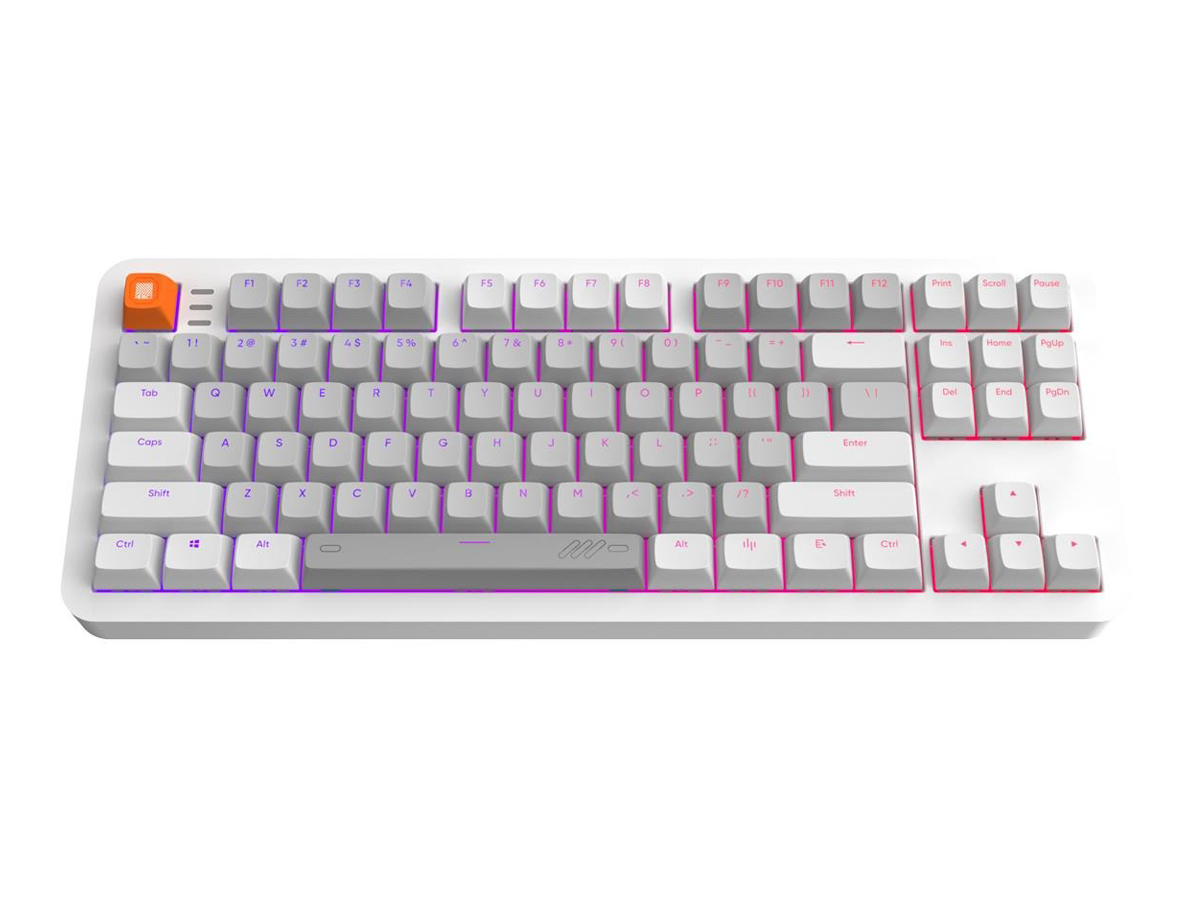 Kabelgebundene mechanische Tastatur Dark Project ALU87B Delta Wired G3MS Moonstone