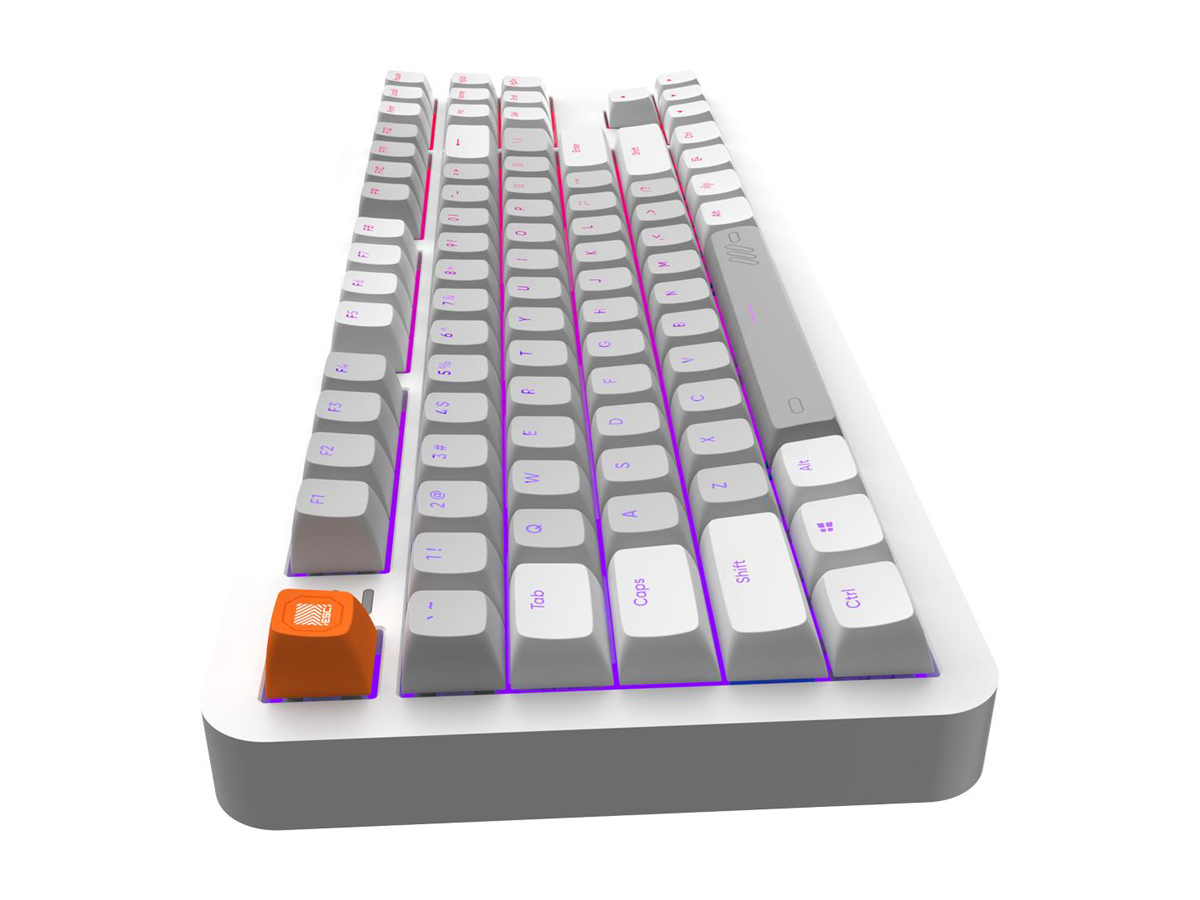 Kabelgebundene mechanische Tastatur Dark Project ALU87B Delta Wired G3MS Moonstone