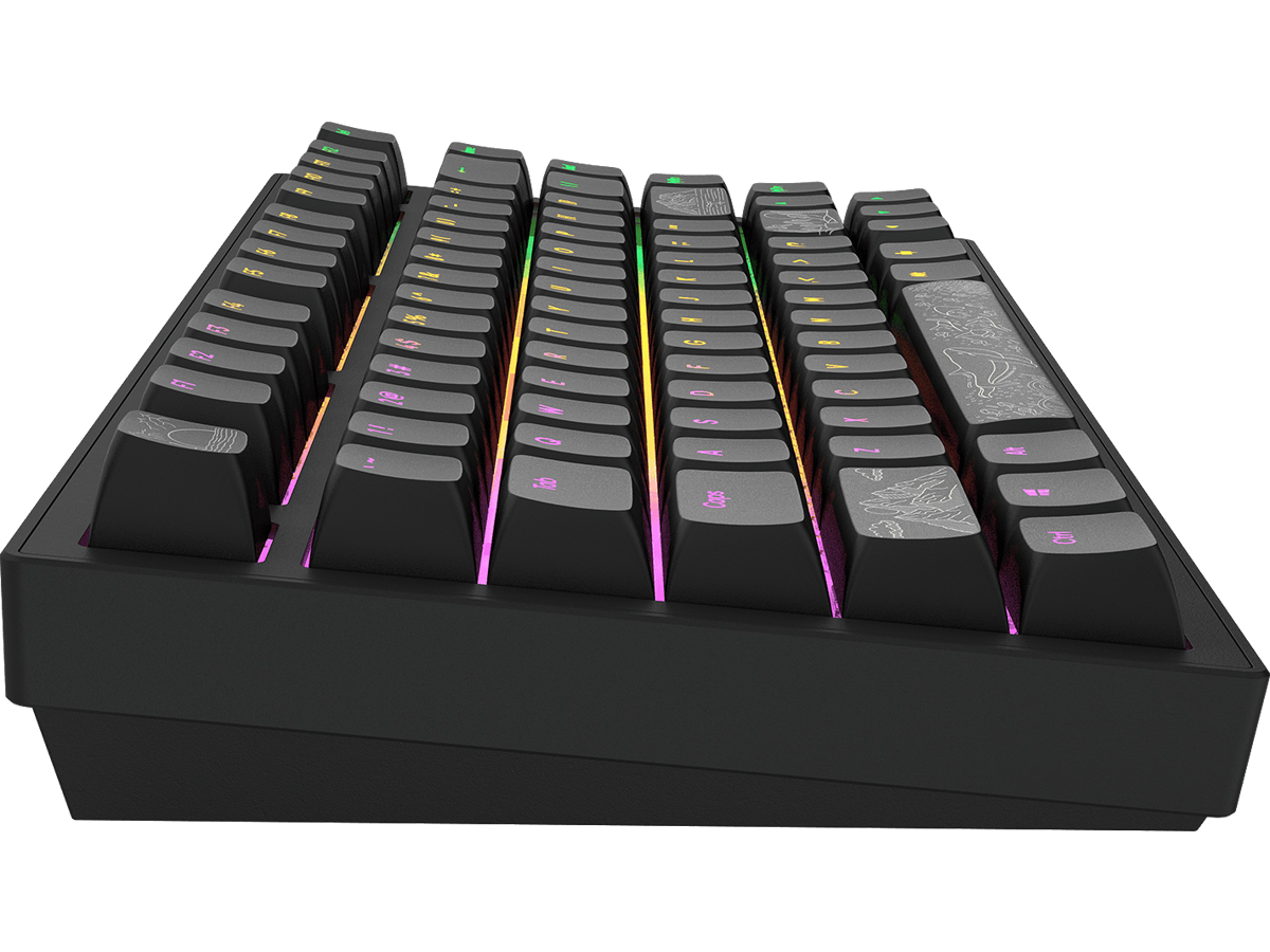 Gaming-Tastatur Dark Project ALU Terra Nostra Black Wired