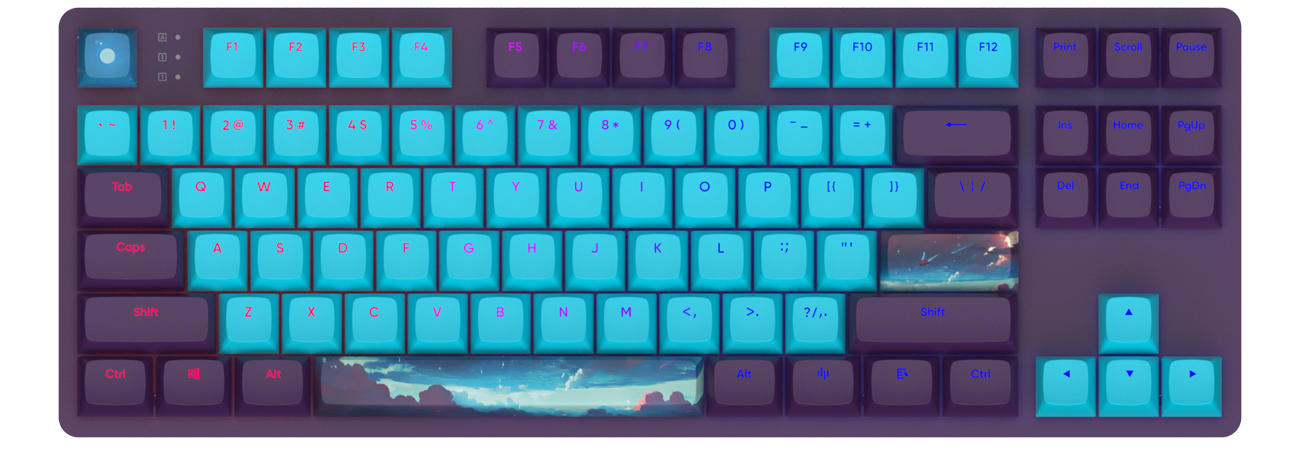 Dark Project DPO87 Night Sky G3MS Sapphire Tastatur