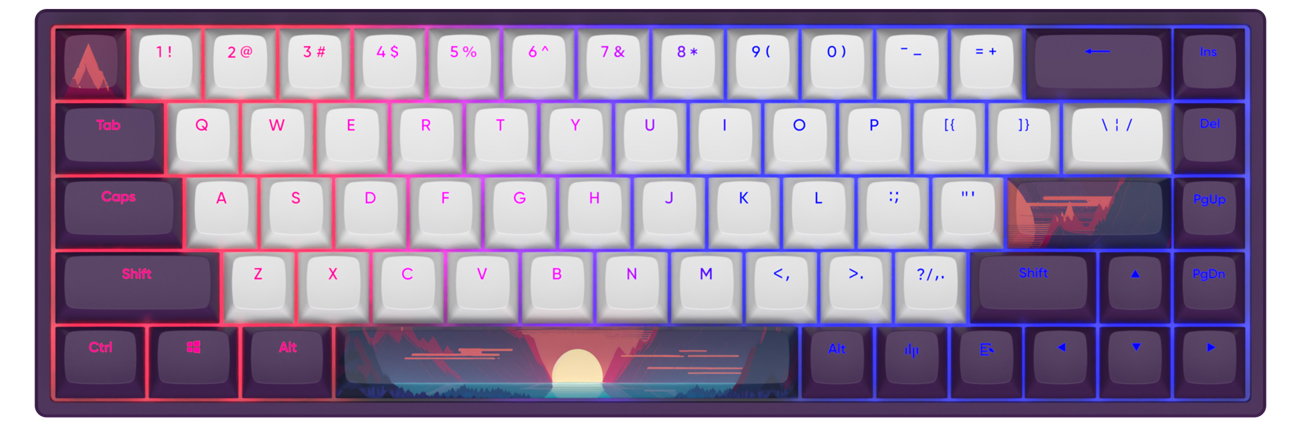 Dark Project DPP68 Sun Rise G3MS Sapphire Tastatur