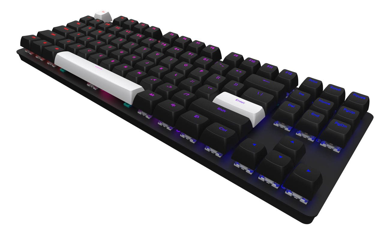 Mechanische Tastatur Dark Project DPO87 Black TKL G3MS Sapphire Hot-Swap