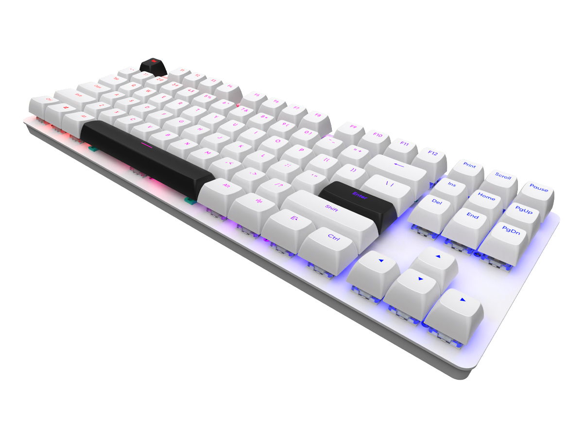 Mechanische Tastatur Dark Project DPO87 White TKL G3MS Sapphire Hot-Swap