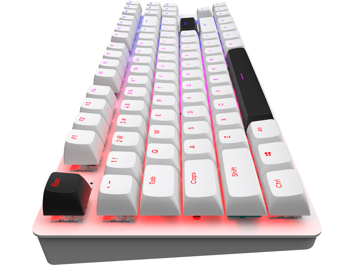 Mechanische Tastatur Dark Project DPO87 White TKL G3MS Sapphire Hot-Swap