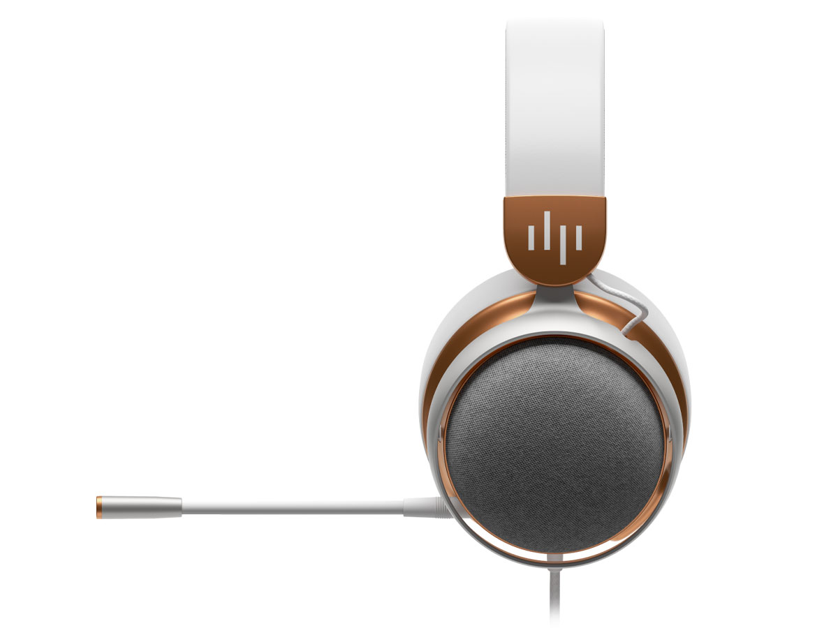 Kabelgebundene Kopfhörer Dark Project SONO Wired Weiß - Seitenansicht