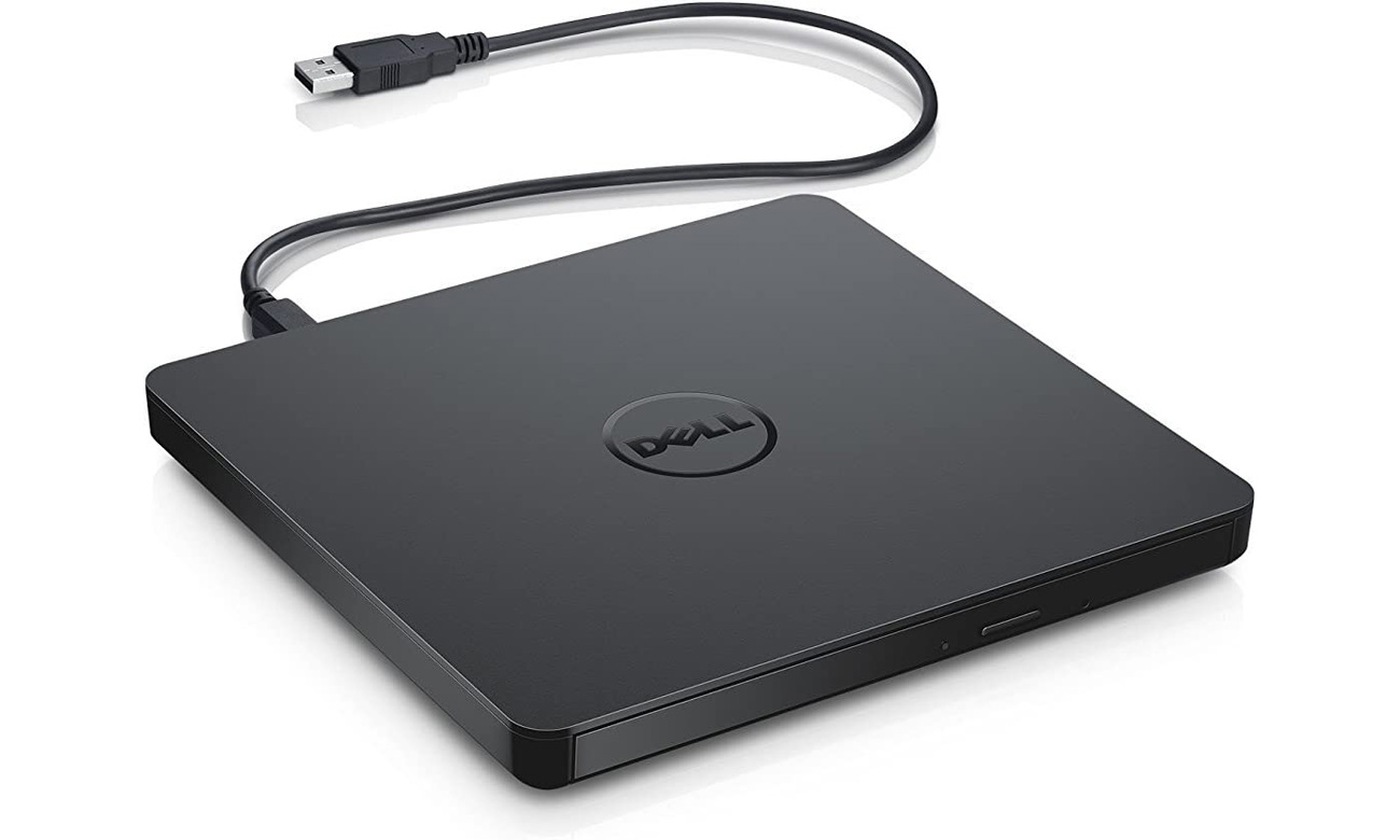 Externer flacher optischer USB-Laufwerk Dell DW316 - Vorderansicht im Winkel