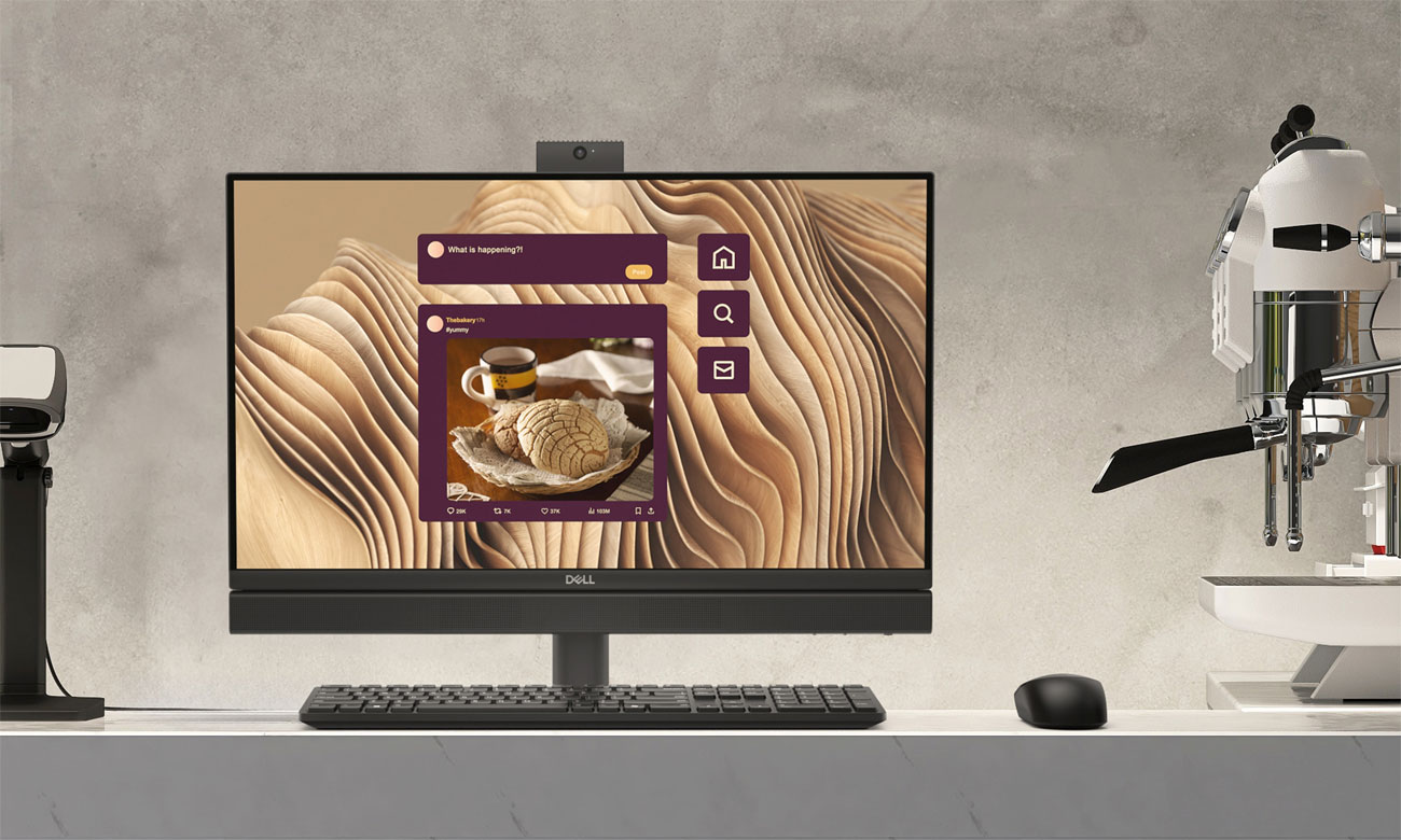 Dell Pro 24 All-in-One Bildschirm und Kamera