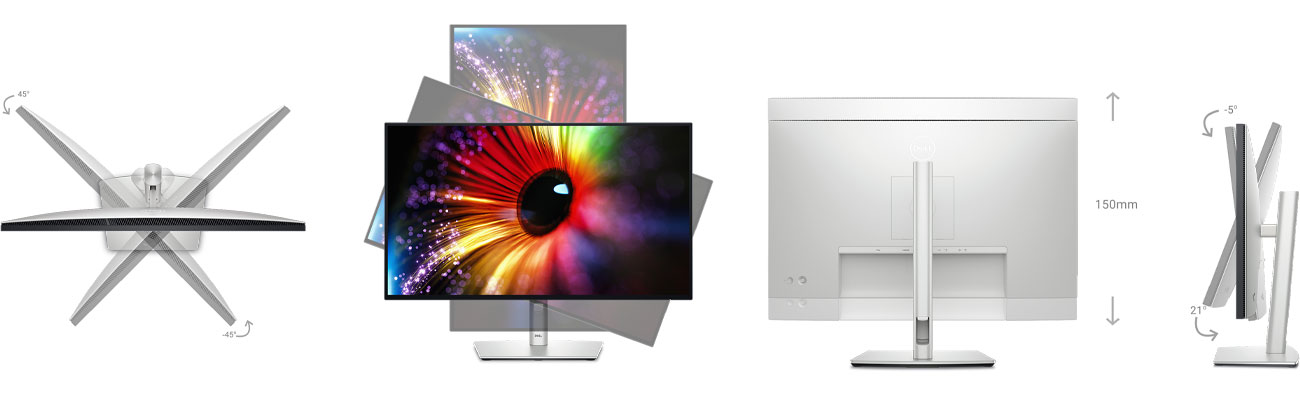 Dell U2724D verstellbarer Standfuß