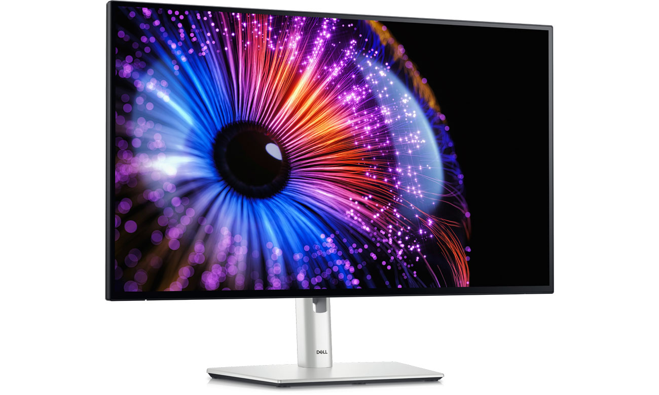 Dell U2724DE Ansicht von vorne im Winkel