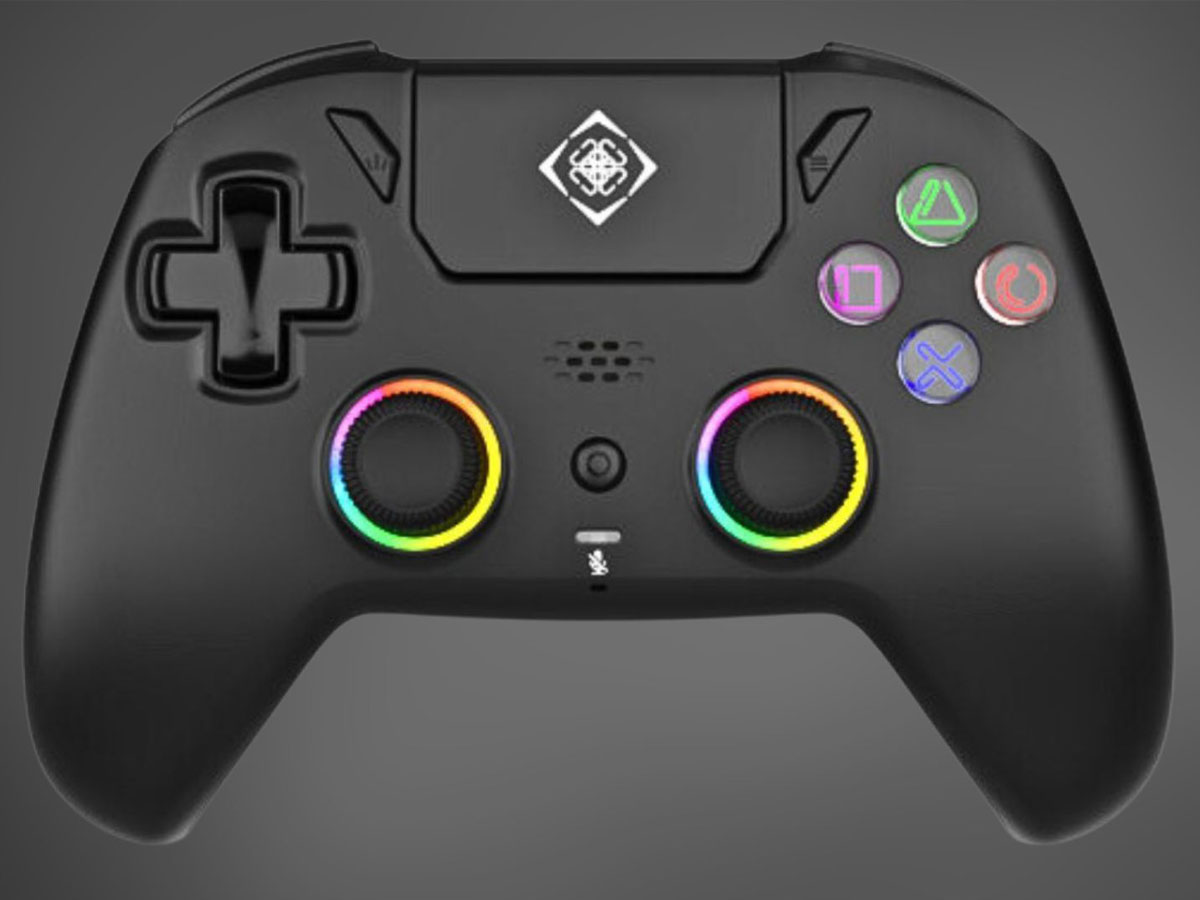Kontroler Deltaco GAM-189 für PlayStation 5 - Ansicht von vorne, Hintergrundgrafik