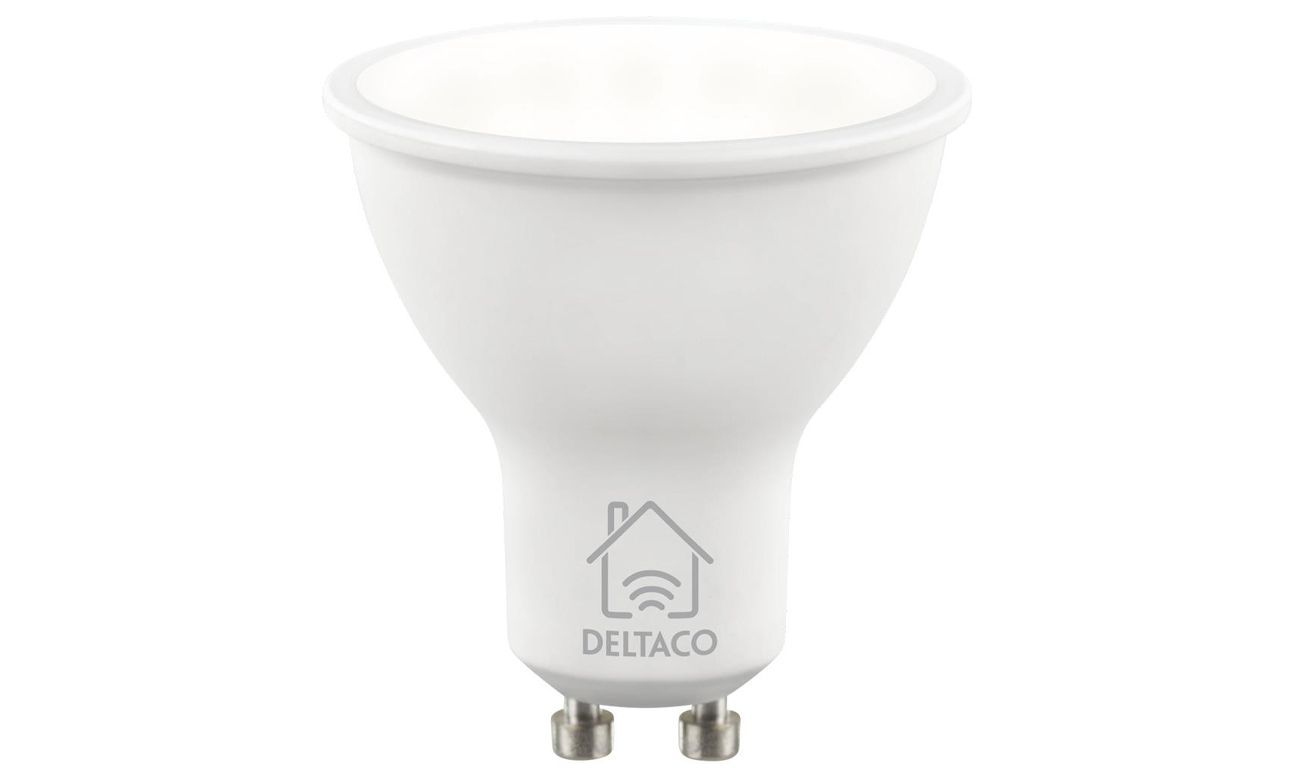 Deltaco SMART H LED-Lampe GU10 WiFi 2.4GHz 5W 470lm Dim 2700K–6500K