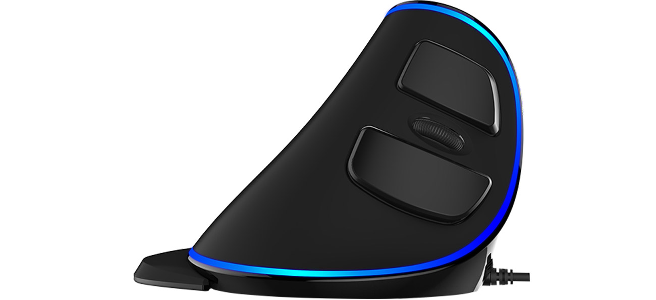 Vertikale kabelgebundene Maus Delux M618PU