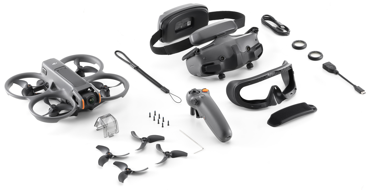 Dron DJI Avata 2 Fly More Combo (1 akumulator) - Zawartość zestawu