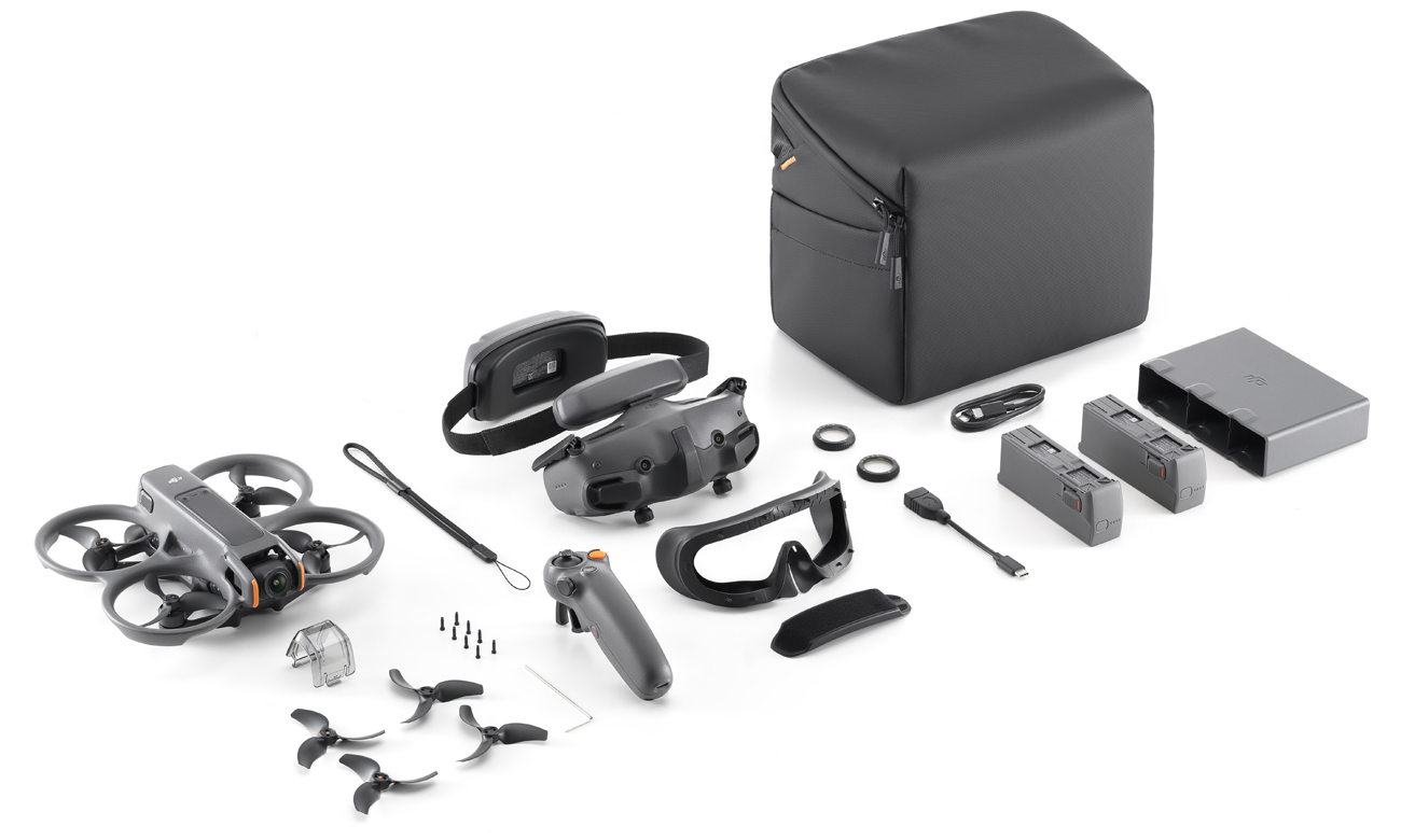 Drohne DJI Avata 2 Fly More Combo (3 Akkus) - Inhalt des Sets