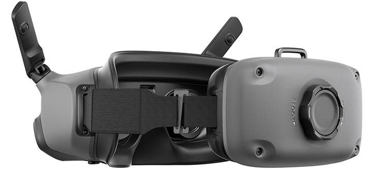 Gogle DJI Goggles Integra - Widok od tyłu pod kątem