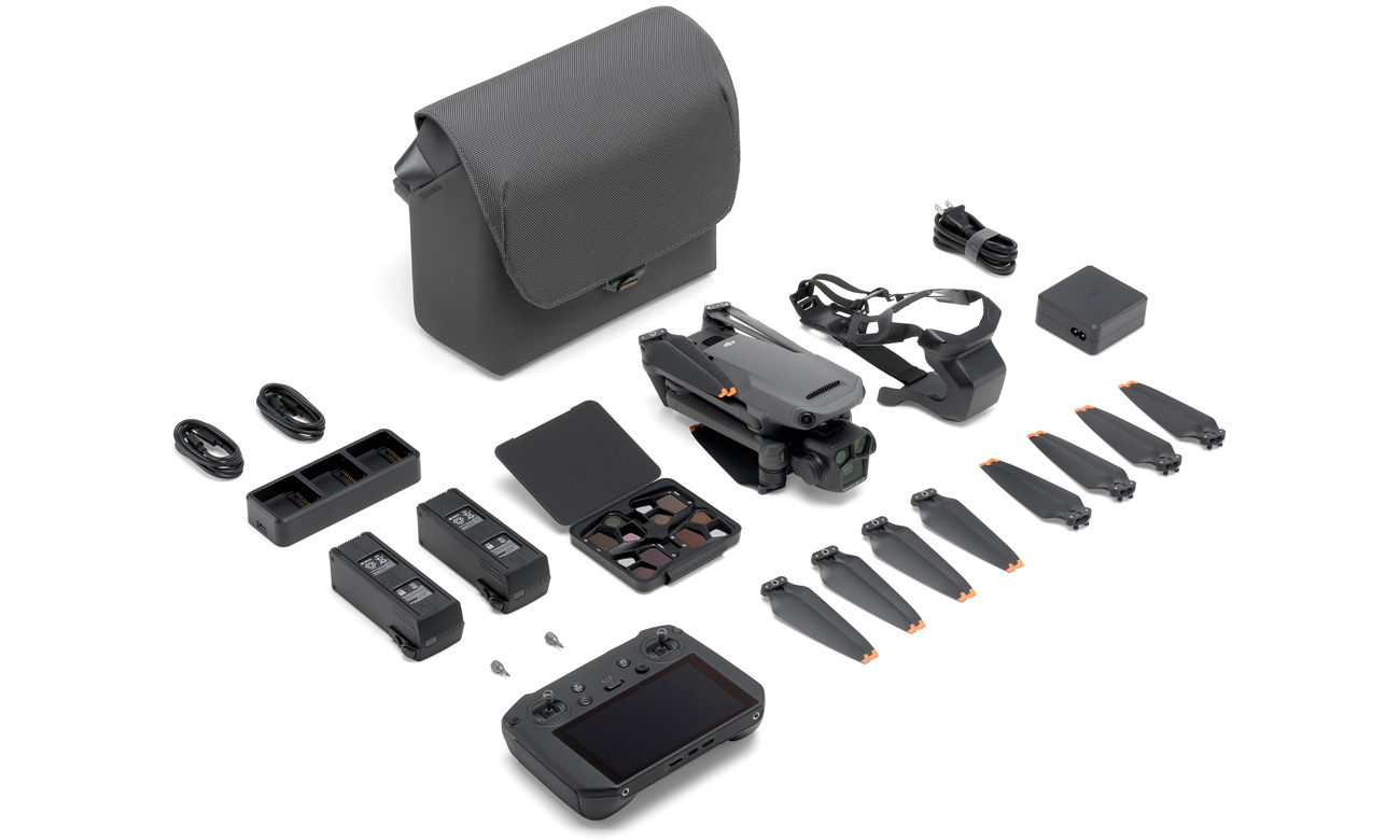 Inhalt des DJI Mavic 3 Pro Fly More Combo (DJI RC Pro)