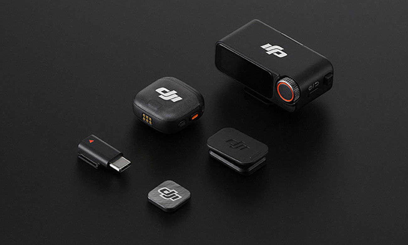 DJI Mic 3 (1 TX + 1 RX) - Grafik mit Hintergrund