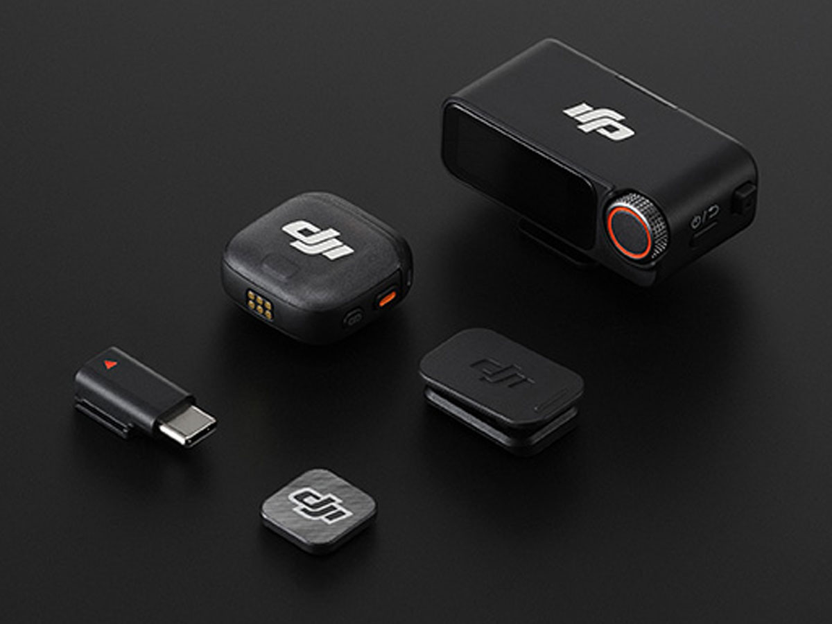 DJI Mic 3 (1 TX + 1 RX) - Grafik mit Hintergrund