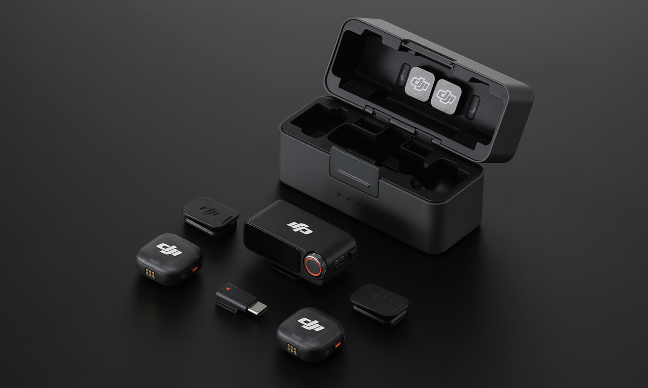 DJI Mic 3 (2 TX + 1 RX) - Grafik mit Hintergrund