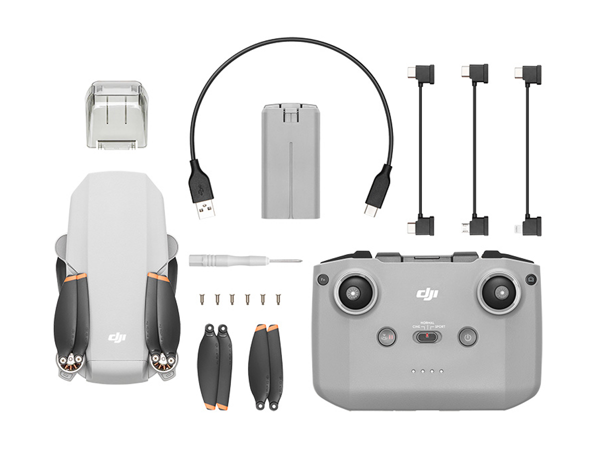 Inhalt des Standardpakets DJI Mini 4K