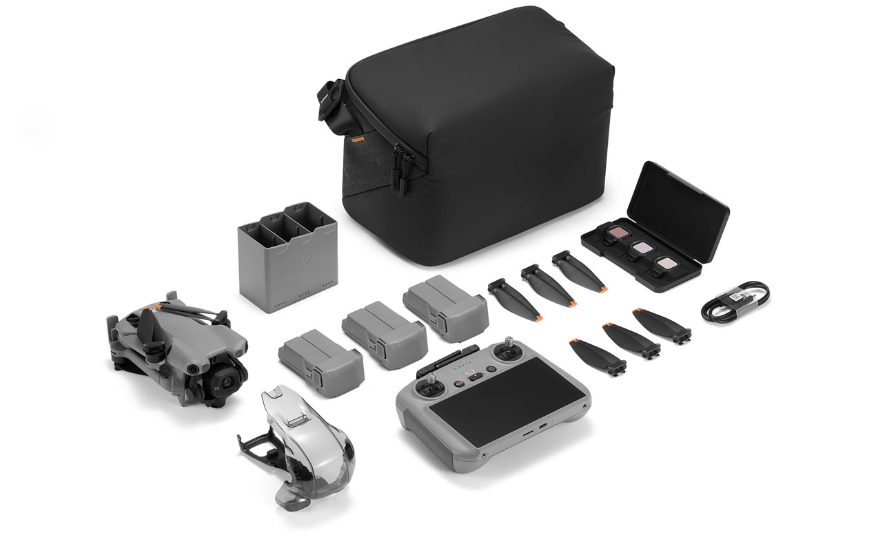 Inhalt des DJI Mini 5 Pro Fly More Combo (RC 2)