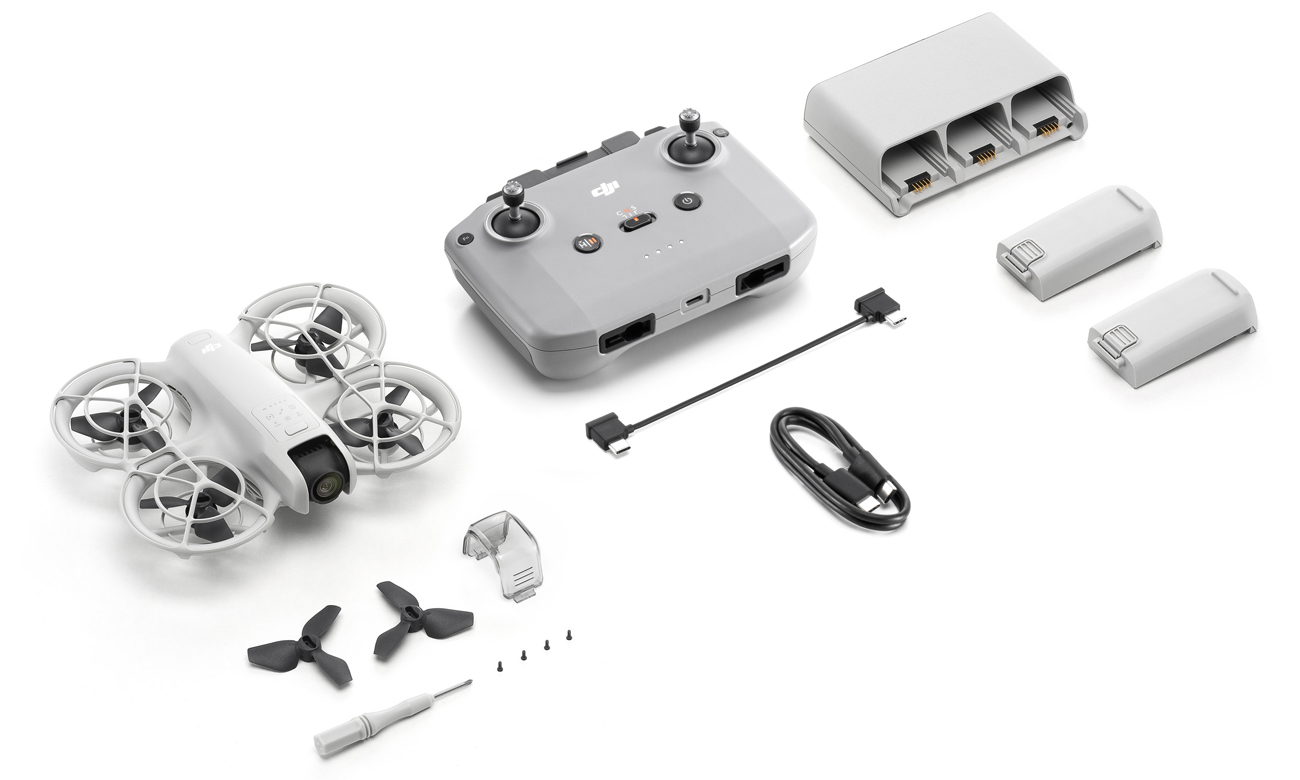Inhalt des DJI Neo Fly More Combo Sets