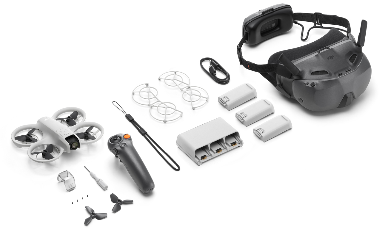 Inhalt des DJI Neo Motion Fly More Combo Sets