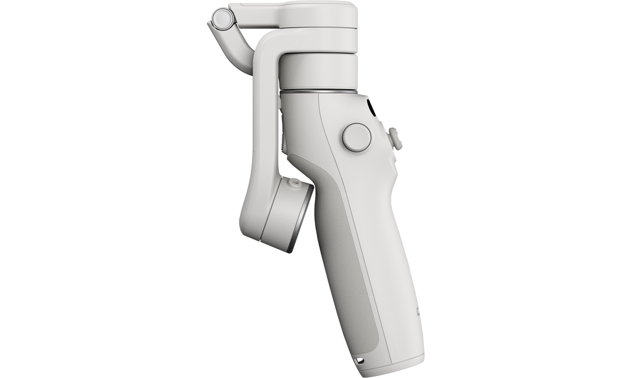 Gimbal DJI OM 6 Platinum Gray widok z boku