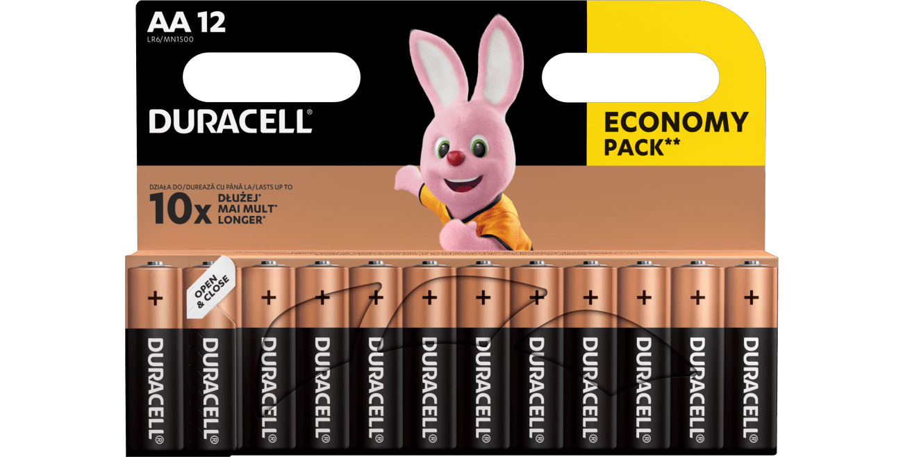 Batterien Duracell Basic AA/LR6 12 Stk. Blister
