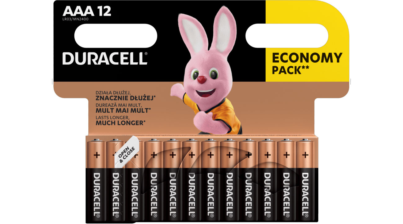 Duracell Basic AAA/LR3 Batterien 12 Stück Blister