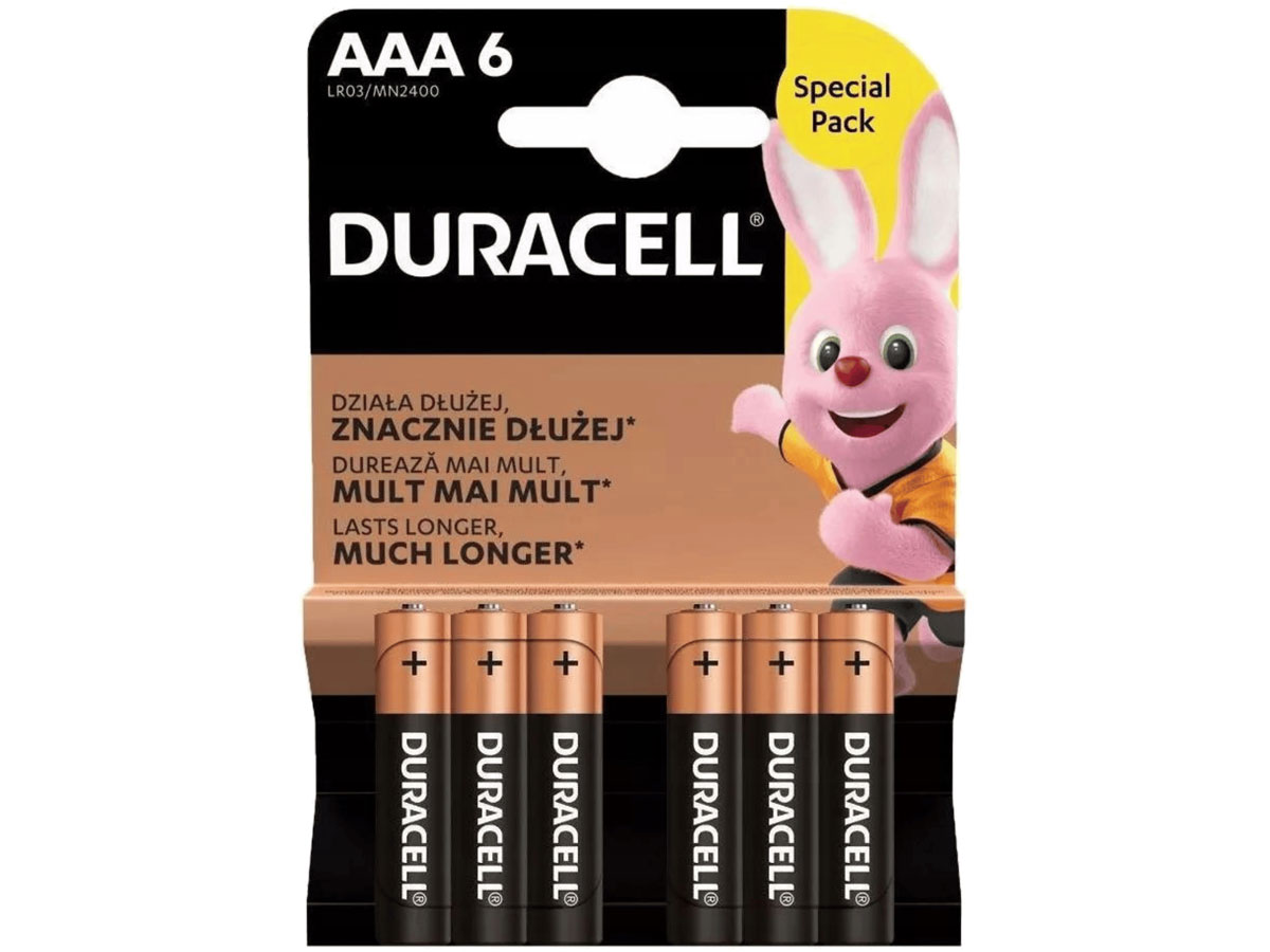 Duracell Basic AAA/LR3 Batterien 6 Stk. Blister