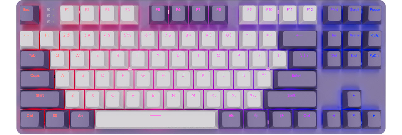 Gaming-Tastatur Dark Project KD87A Violet/White G3MS Sapphire