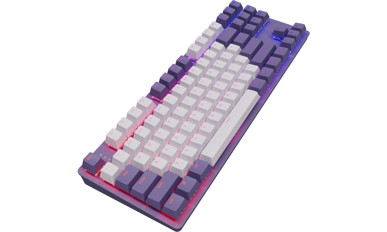 Gaming-Tastatur Dark Project KD87A Violet/White G3MS Sapphire
