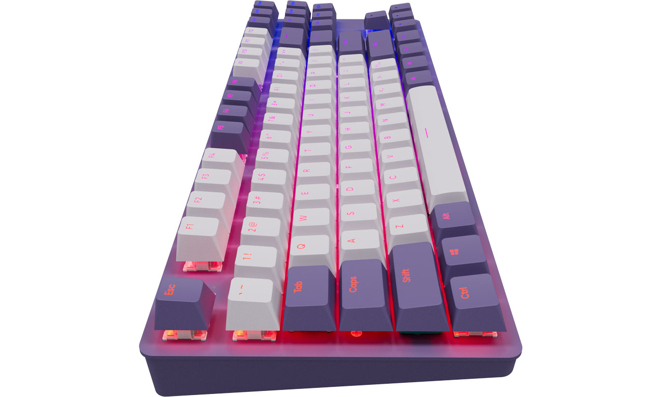 Gaming-Tastatur Dark Project KD87A Violet/White G3MS Sapphire