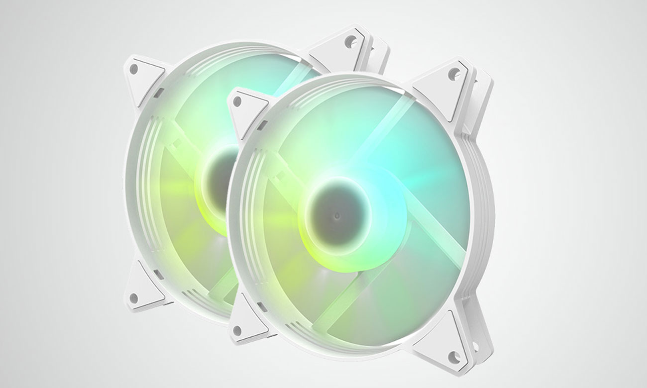 DarkFlash C6 Weiß Dreierpack 3x120mm