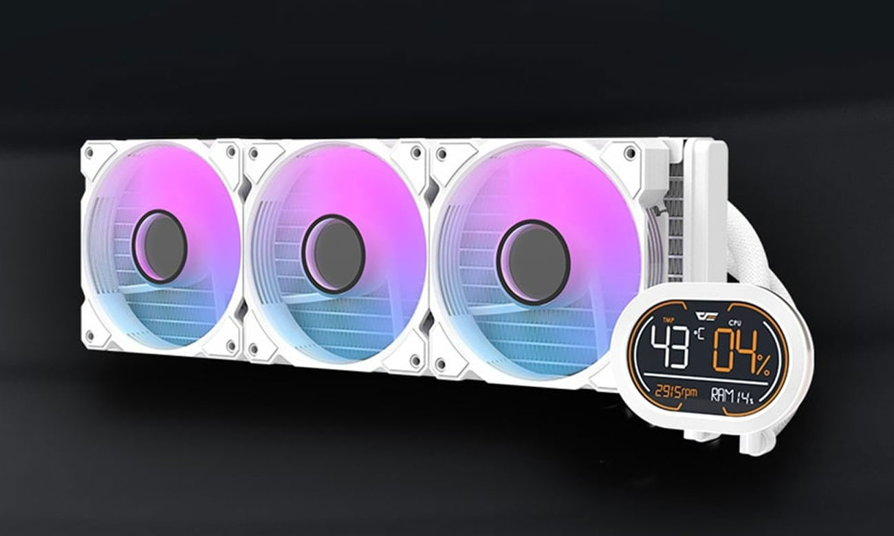 DarkFlash DH360D White 3x120mm